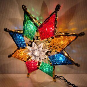 Vintage 2005 GE Gold Star Tree Topper - 10 Lights - Christmas Classic - Boxed